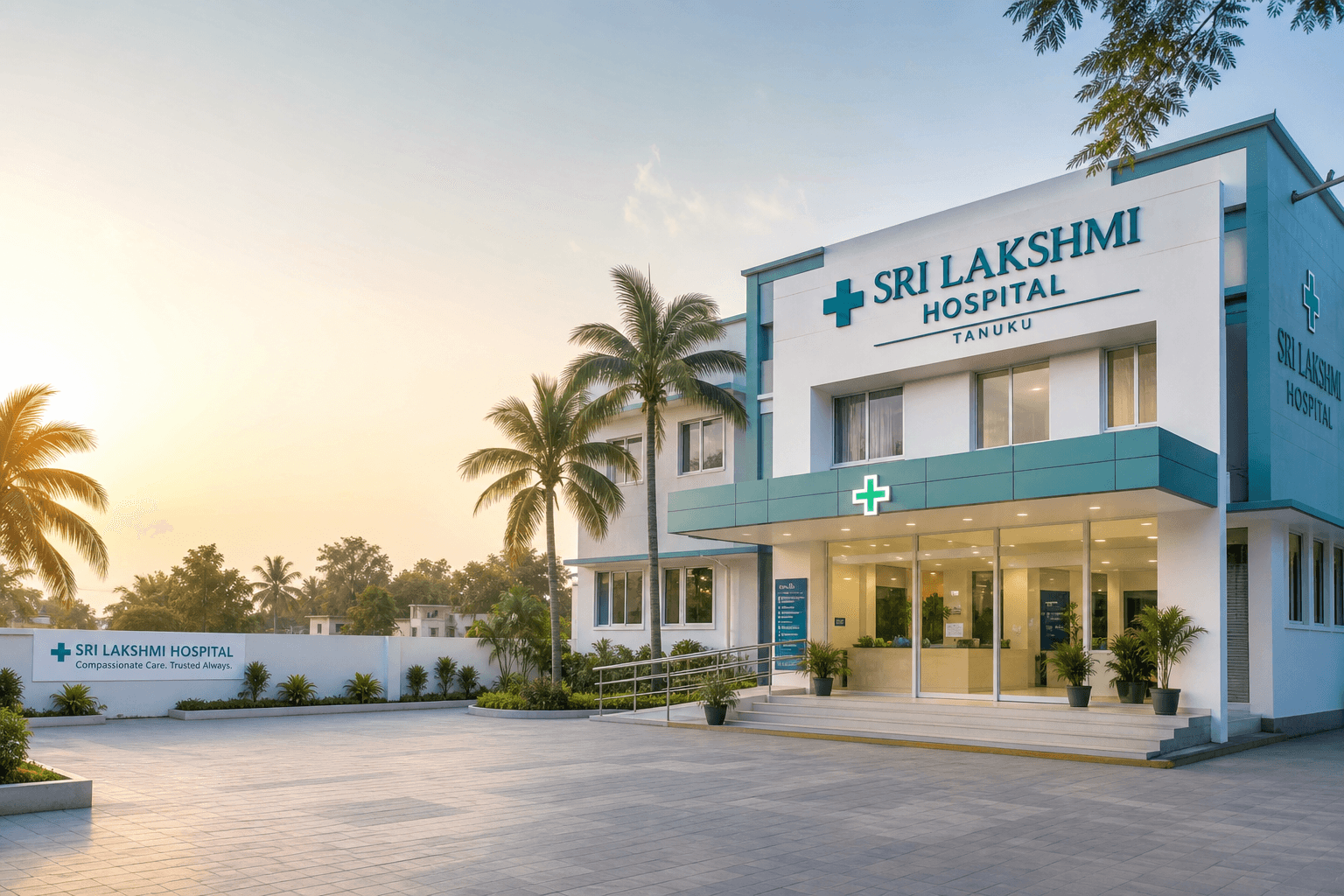 Sri Sitara Hospital building in Tanuku, Andhra Pradesh