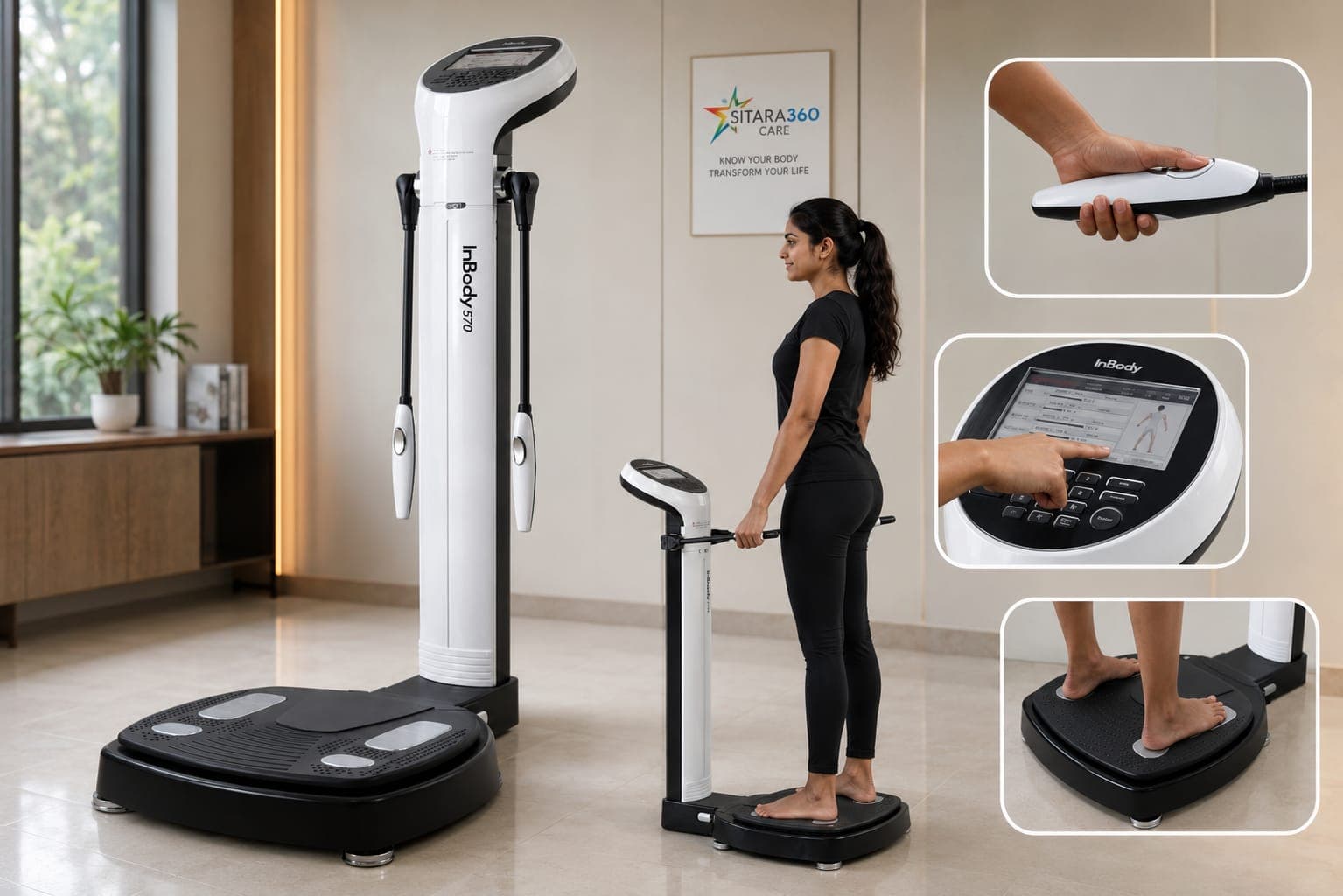 Clinic-grade InBody body composition analysers at Sri Sitara Hospital